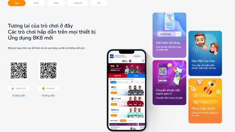 Cách tải và cài app BK8